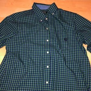 Men’s long sleeve chaps button up shirt